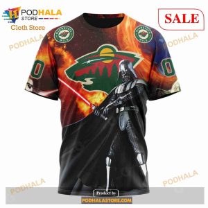 Custom Minnesota Wild Design X Star War Sweatshirt Nhl Hoodie 3d 6