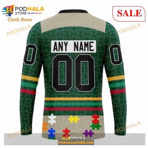 Custom Minnesota Wild Fearless Aganst Autism Sweatshirt Nhl Hoodie 3d 5