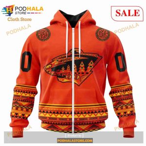 Custom Minnesota Wild National Day For Truth And Reconciliation Nhl Hoodie 3d 2