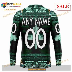Custom Minnesota Wild Native Costume Sweatshirt Nhl Hoodie 3d 5