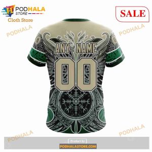 Custom Minnesota Wild Norse Viking Symbols Sweatshirt Nhl Hoodie 3d 2