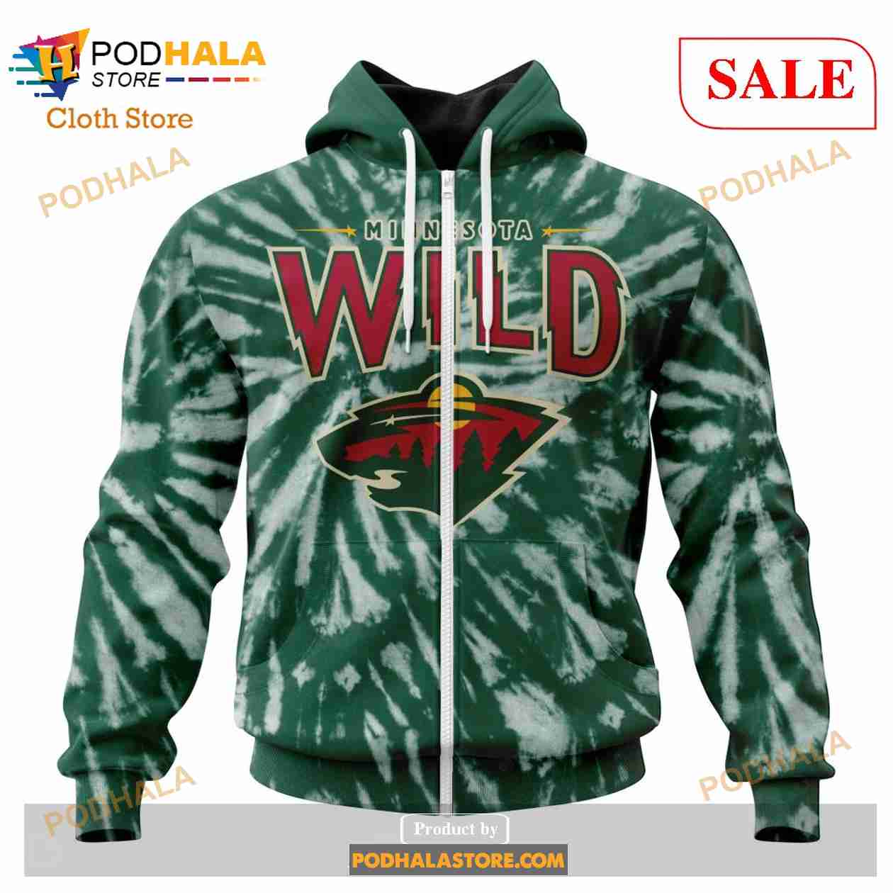 Personalized NHL Minnesota Wild Reverse Retro 3D Hoodie All Over