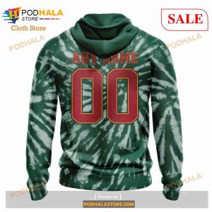 Custom Minnesota Wild Retro Vintage Tie Dye Sweatshirt Nhl Hoodie 3d 3