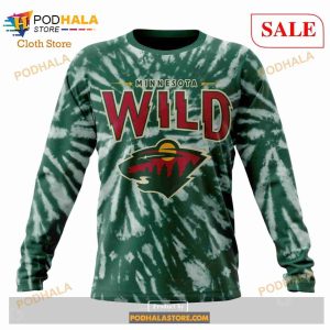 Custom Minnesota Wild Retro Vintage Tie Dye Sweatshirt Nhl Hoodie 3d 4