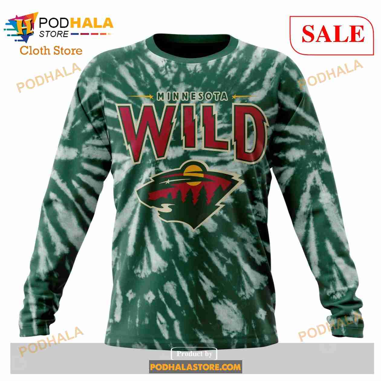 NHL Minnesota Wild Custom Name Number 2023 Home Jersey Pullover Hoodie