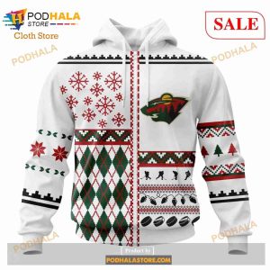 Custom Minnesota Wild Unisex Christmas Sweatshirt Nhl Hoodie 3d 2