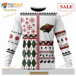 Custom Minnesota Wild Unisex Christmas Sweatshirt Nhl Hoodie 3d 4