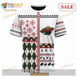 Custom Minnesota Wild Unisex Christmas Sweatshirt Nhl Hoodie 3d 6