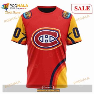 Custom Montreal Canadiens All Star Sunset Sweatshirt Nhl Hoodie 3d 6