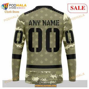 Custom Montreal Canadiens Camo Military Appreciation Nhl Hoodie 3d 5