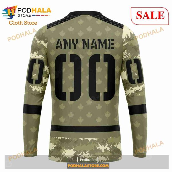 Custom Montreal Canadiens Camo Military Appreciation NHL Hoodie 3D