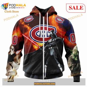 Custom Montreal Canadiens Design X Star War Sweatshirt Nhl Hoodie 3d 2