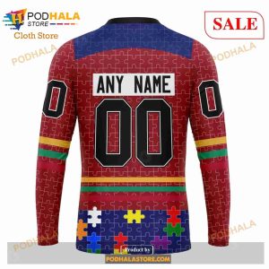 Custom Montreal Canadiens Fearless Aganst Autism Sweatshirt Nhl Hoodie 3d 5