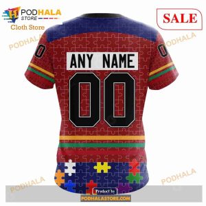 Custom Montreal Canadiens Fearless Aganst Autism Sweatshirt Nhl Hoodie 3d 7