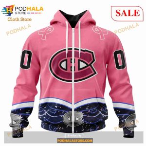Custom Montreal Canadiens Fights Cancer Sweatshirt Nhl Hoodie 3d 2