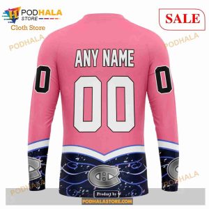 Custom Montreal Canadiens Fights Cancer Sweatshirt Nhl Hoodie 3d 5