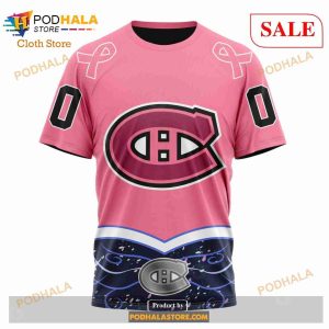 Custom Montreal Canadiens Fights Cancer Sweatshirt Nhl Hoodie 3d 6