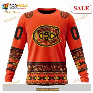 Custom Montreal Canadiens National Day For Truth And Reconciliation Nhl Hoodie 3d 4