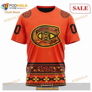 Custom Montreal Canadiens National Day For Truth And Reconciliation Nhl Hoodie 3d 6