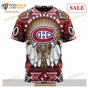 Custom Montreal Canadiens Native Costume Sweatshirt Nhl Hoodie 3d 6