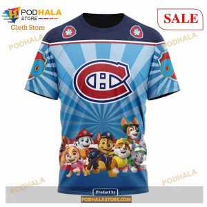 Custom Montreal Canadiens Paw Patrol Sweatshirt Nhl Hoodie 3d 6