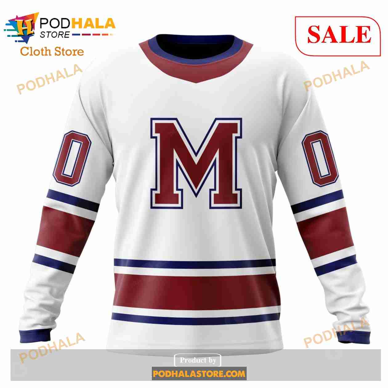 NHL Montreal Canadiens Custom Name Number 2022 - 2023 Reverse Retro Jersey  Sweatshirt