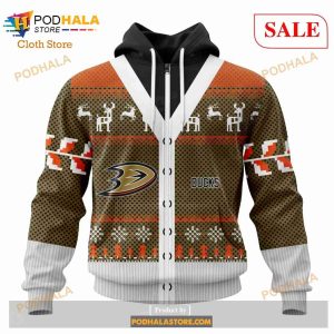 Custom NHL Anaheim Ducks Chrismas Season Shirt Hoodie 3d 2