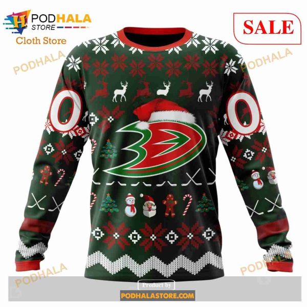 Custom NHL Anaheim Ducks Christmas Is Coming Shirt Sweatshirt Hoodie 3D