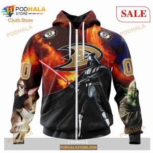 Custom NHL Anaheim Ducks Design X Star War Shirt Hoodie 3d 2