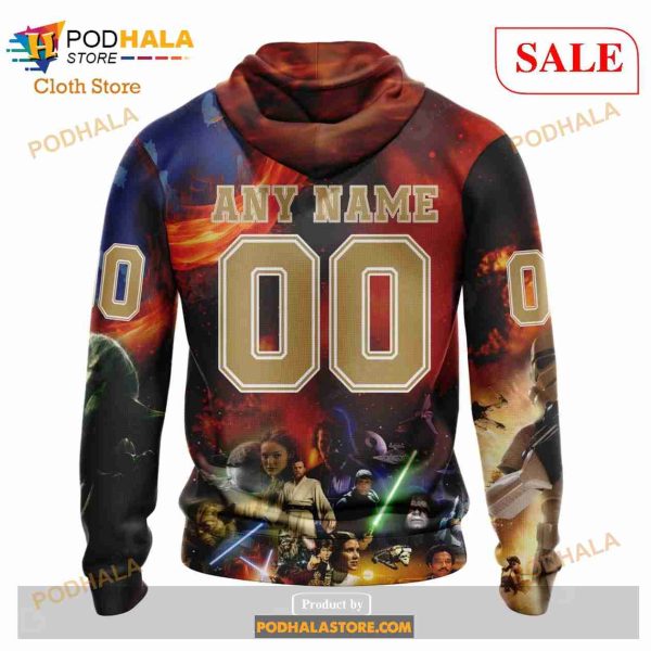 Custom NHL Anaheim Ducks Design X Star War Shirt Hoodie 3D