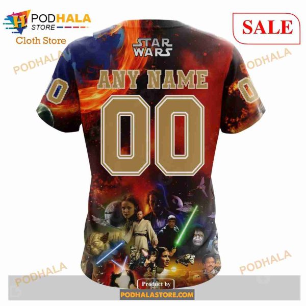 Custom NHL Anaheim Ducks Design X Star War Shirt Hoodie 3D