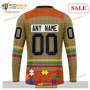 Custom NHL Anaheim Ducks Fearless Aganst Autism Shirt Hoodie 3d 7