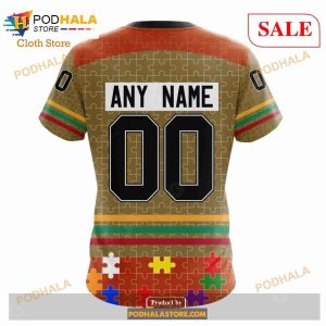 Custom NHL Anaheim Ducks Fearless Aganst Autism Shirt Hoodie 3d 9