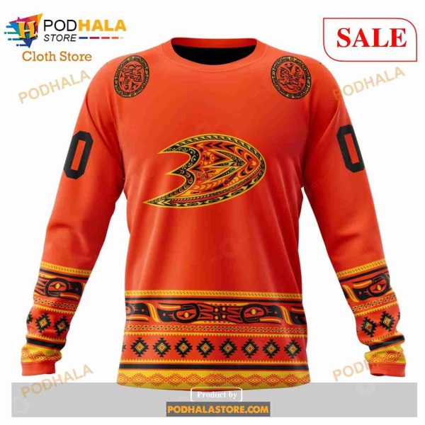 Custom NHL Anaheim Ducks National Day For Truth And Reconciliation Shirt Hoodie 3D