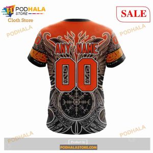 Custom NHL Anaheim Ducks Norse Viking Symbols Shirt Hoodie 3d 2