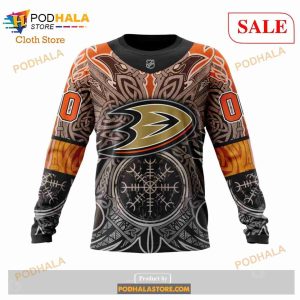 Custom NHL Anaheim Ducks Norse Viking Symbols Shirt Hoodie 3d 8