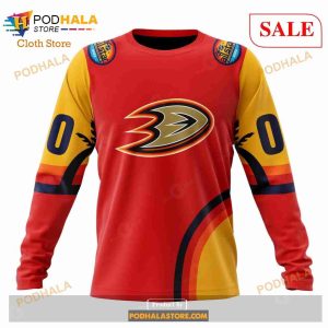 Custom NHL Anaheim Ducks Special All star Game Design With Florida Sunset Shirt Hoodie 3d 6
