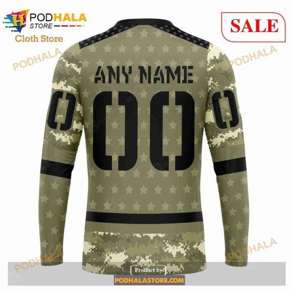 Custom NHL Anaheim Ducks Special Camo Military Appreciation Shirt Hoodie 3D