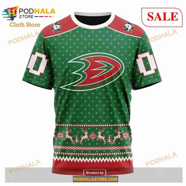 Custom NHL Anaheim Ducks Special Christmas Apparel Shirt Hoodie 3D