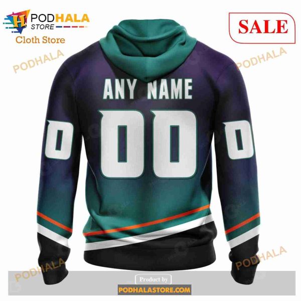 Custom NHL Anaheim Ducks Special Gradient Design Sweatshirt Shirt Hoodie 3D