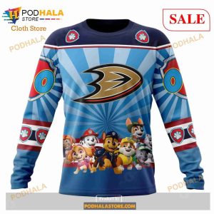 Custom NHL Anaheim Ducks Special Paw Patrol Shirt Hoodie 3d 6