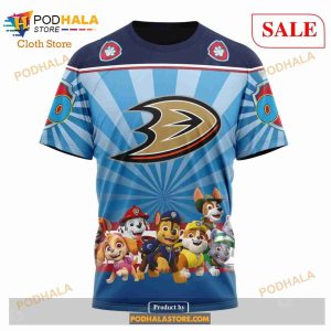 Custom NHL Anaheim Ducks Special Paw Patrol Shirt Hoodie 3d 8