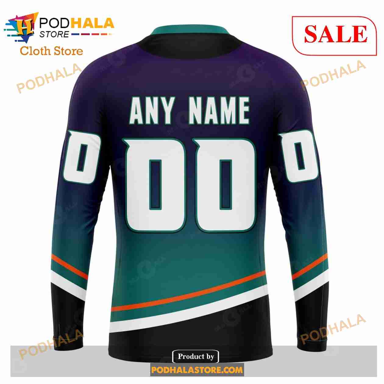 Custom Name And Number NHL Anaheim Ducks Shirt Sweatshirt Hoodie 3D - Bring  Your Ideas, Thoughts And Imaginations Into Reality Today