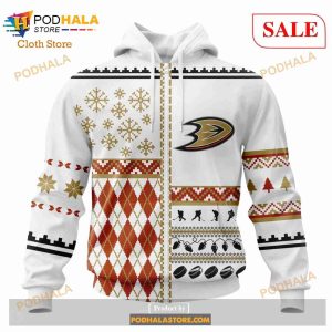 Custom NHL Anaheim Ducks Unisex Christmas Is Coming Shirt Hoodie 3d 2