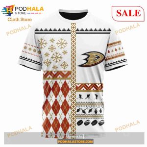Custom NHL Anaheim Ducks Unisex Christmas Is Coming Shirt Hoodie 3d 8
