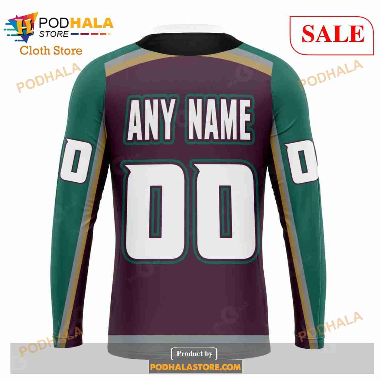 Custom NHL Anaheim Ducks Unisex With Retro Concepts Shirt Hoodie 3D - Bring  Your Ideas, Thoughts And Imaginations Into Reality Today