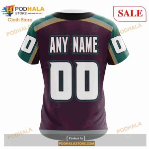 Custom NHL Anaheim Ducks Unisex With Retro Concepts Shirt Hoodie 3d 9