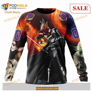 Custom NHL Arizona Coyotes Design X Star War Shirt Hoodie 3d 6