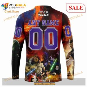 Custom NHL Arizona Coyotes Design X Star War Shirt Hoodie 3d 7