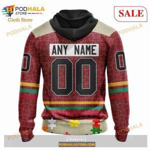 Custom NHL Arizona Coyotes Fearless Aganst Autism Shirt Hoodie 3d 3